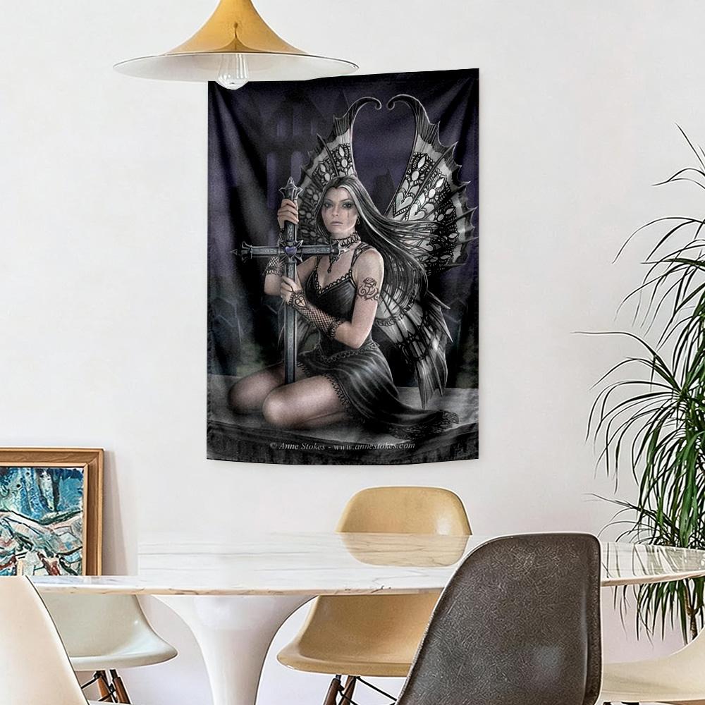 Gothic Style Wall Decor Tapestry Art For Pet Memorial Birthdaywedding Party Backdrop Family Gift