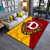 Dresden Shield Red Yellow Carpet suitable as a non-slip mat for the living room or bedroom sofa