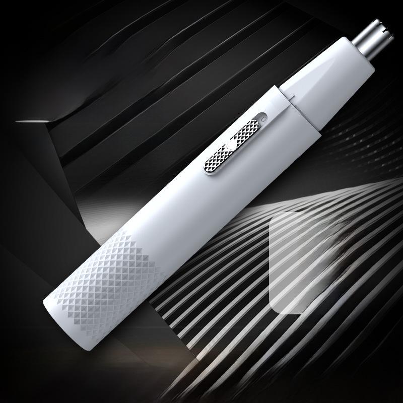 Электрический триммер для волос в носу и ушах, мини-бритва с насадкой для бакенбардов, унисекс