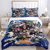 Naruto Anime Characters Print 3Pcs Bedding Setduvet Cover With 2 Bedropillowcase Home Birthday Gift