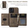 2 в 1 съемная задняя крышка для iPhone 16E 16 15 Plus 14 13 12 11 Pro Max Mini X XS чехол-кошелек с держателем для карт из кожи