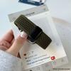 Мультяшный плетеный нейлоновый ремешок с магнитной застежкой для Apple Watch Series 10 42мм 46 41мм 40 Прекрасный девчачий ремешок для iwatch 10 9 8 SE 6 5 4