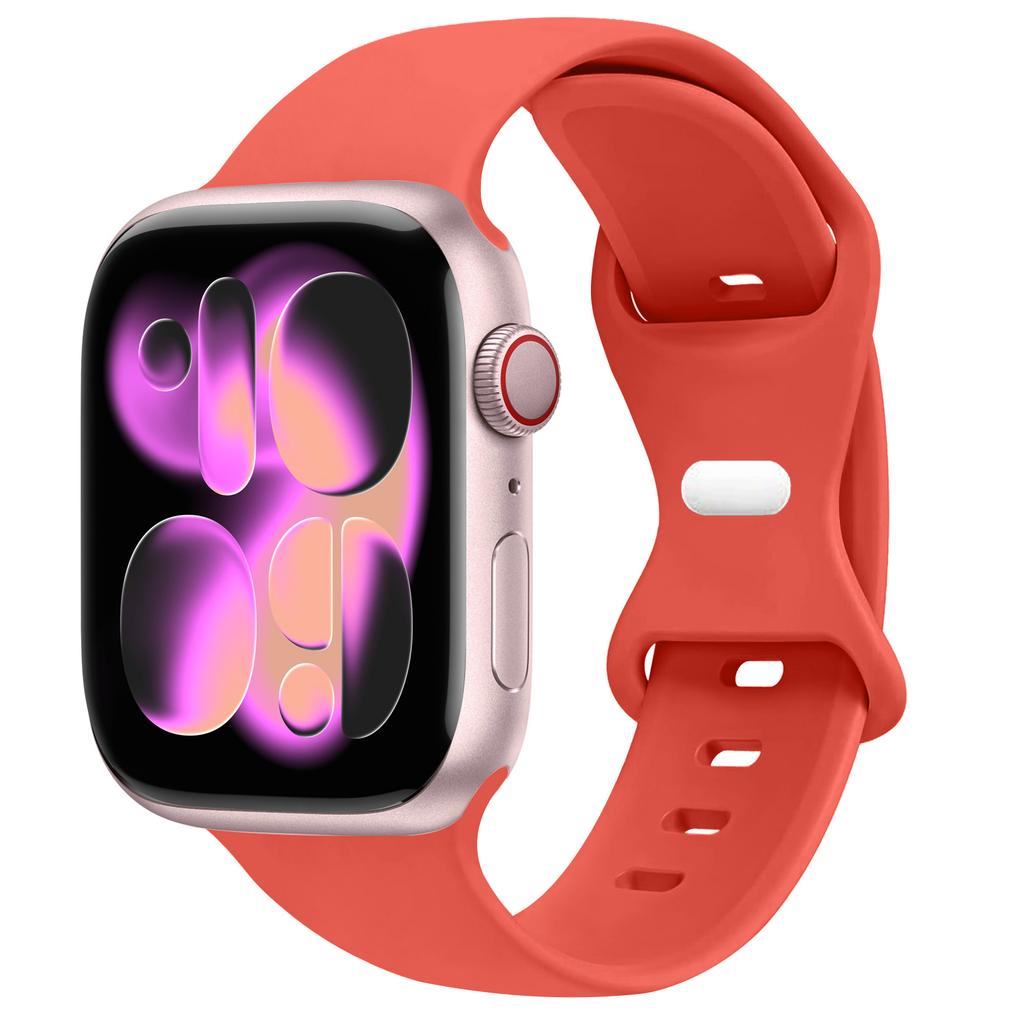Спортивный силиконовый ремешок для Apple Watch Bands 40мм 44мм 46мм 45мм 41мм 49 42мм Correa Браслет iWatch серия 10 11 9 8 7 ultra 3 SE
