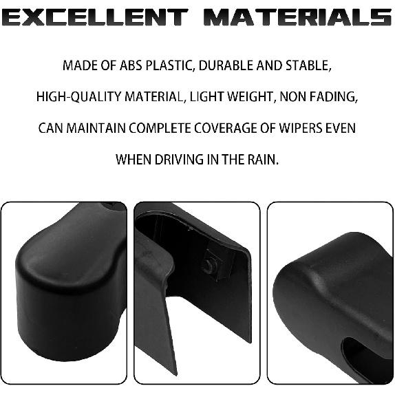 Car Wiper Arm Hole Cover Rear Windshield Wiper Arm Nut Cover Cap Replacement for 2007-2013 Cadillac Escalade GMC Yukon SUVs ESV Escalade EXT Chevy