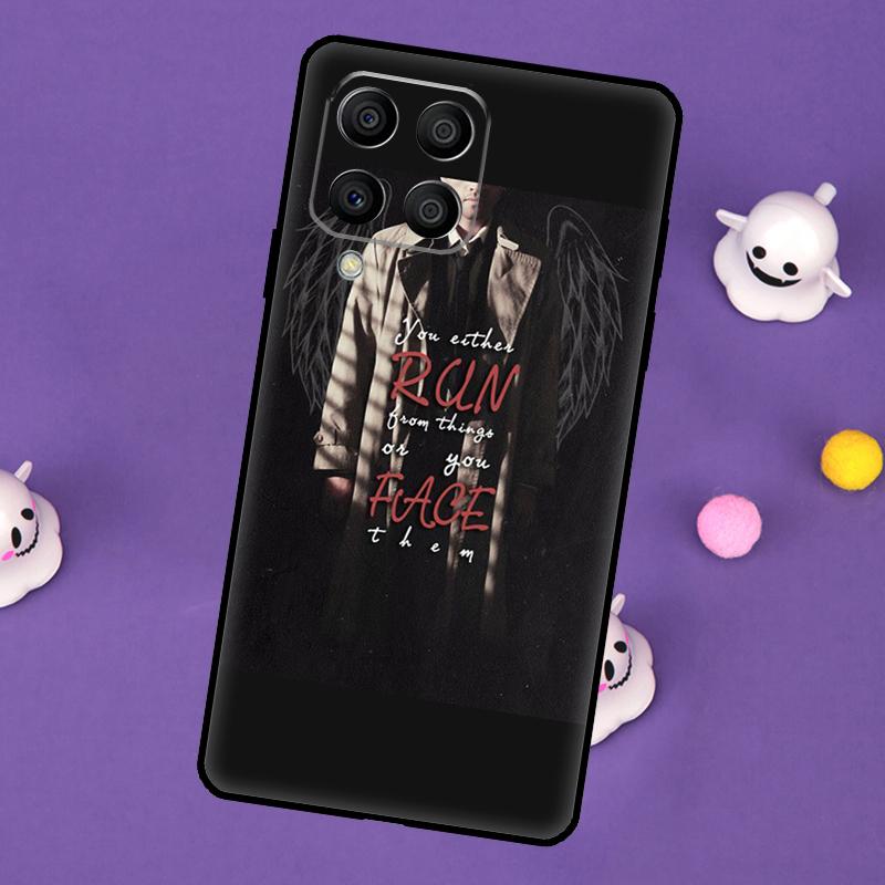 Supernatural Aesthetic Castiel Cover For Samsung Galaxy M20 M30s M33 M13 M23 M53 M15 M55 M31 M51 M14 M34 M54 M32 M52 Case
