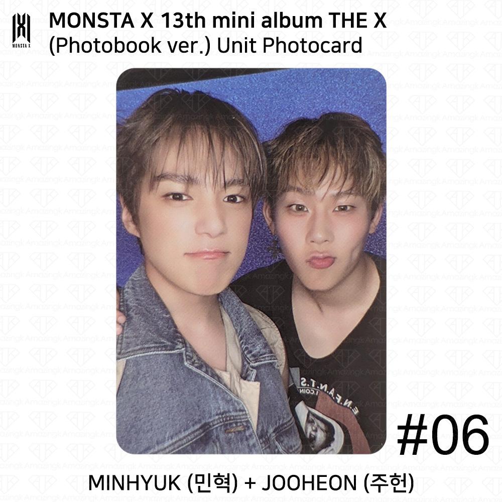 Monsta X 13-й мини-альбом THE X версия фотобука ЮНИТ Закладка Официальная фотокарточка