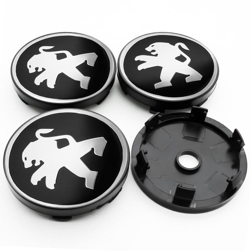 56/60mm Car Wheel Center Cover Hubcap Emblem Decal Sticker Accessories For Peugeot 3008 5008 206 508 406 GT RCZ 2019 MK1 MK2 MPV