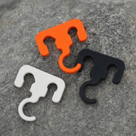 Tent Rope Hook, Multifunction Outdoor Camping Hook, Secure Fit Durable Hiking Accessories, for Tent Ropes Clotheslines Canopy