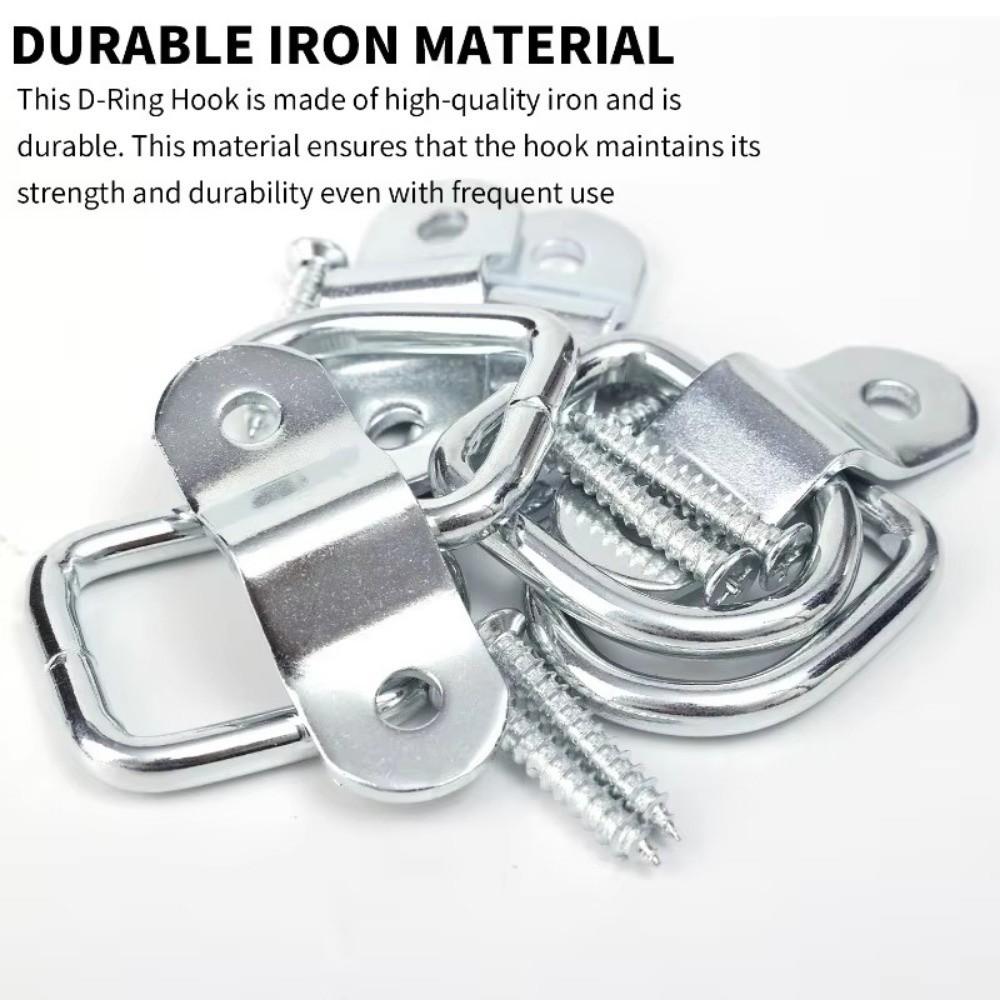 10Pcs Universal Fit D Ring Tie Down Heavy Duty Fastener Ring Cargo Tie Down Ring Van Mount