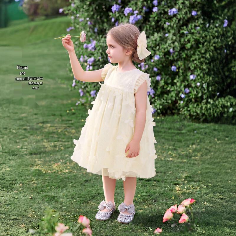 JELLYBABY Girls' Princess Mesh Dress