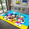 1pc Mickey and Minnie_ Area Rug, Non-Slip Floor Mat, Cartoon Character Design, Soft Velvet, Room Decor, Washable Indoor Carpet