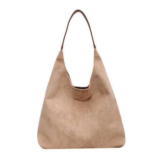 Замшевая сумка через плечо в стиле ретро, большая вместимость, сумка-кроссбоди, регулируемый ремешок, повседневная сумка большой вместимости