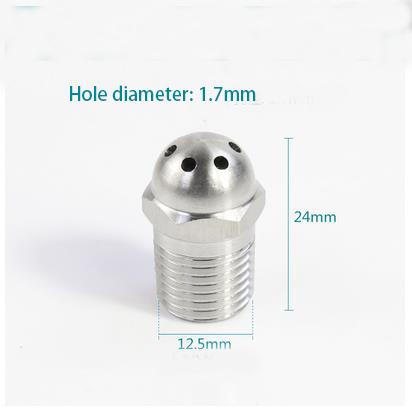 1/4" BSP Male Thread 304 Stainless Steel Spraying Nozzle Washing Sprinkler Head Round Head for Washing Cleaning Cooling