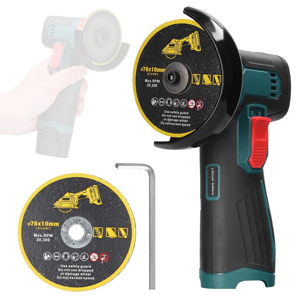 3-дюймовый электрический шлифовальный инструмент с мотором-щеткой, многофункциональный угловой шлифовальный станок, ручной литиевый