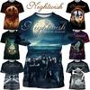 Новые Футболки Nightwish Мужские 3D Печать Мужчины Женщины Хип-Хоп Тренд Короткий Рукав Круглый Вырез Футболка Харадзюку Повседневный Y2k Топ Мужская Одежда