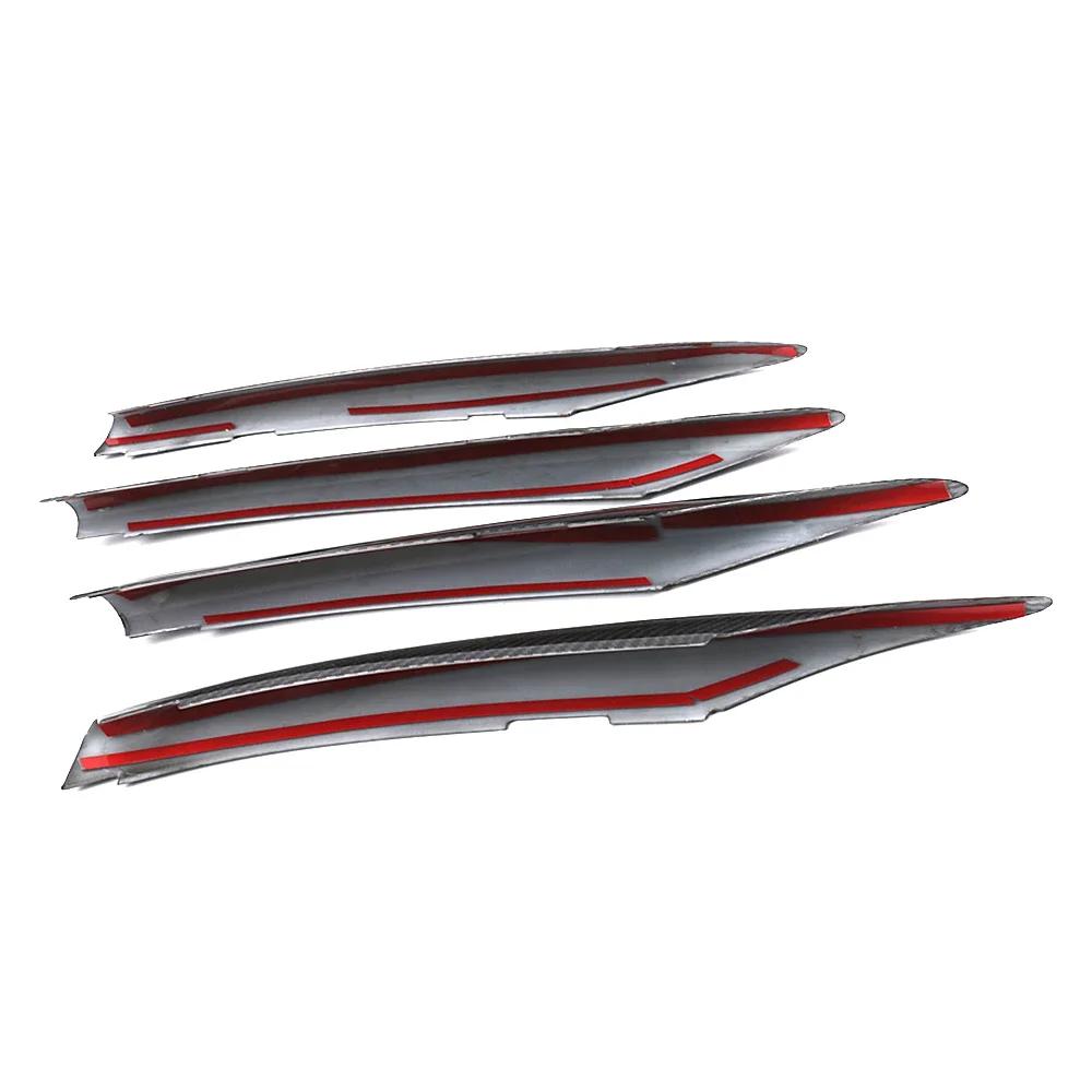 4 шт. для Mercedes Benz A Class W177 V177 A180 A200 A220 A250 2019-2024 автомобильные аксессуары передние противотуманные фары полосы отделка крышка