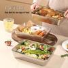 410 Stainless Steel Large Rectangular Dumpling Tray with Lid