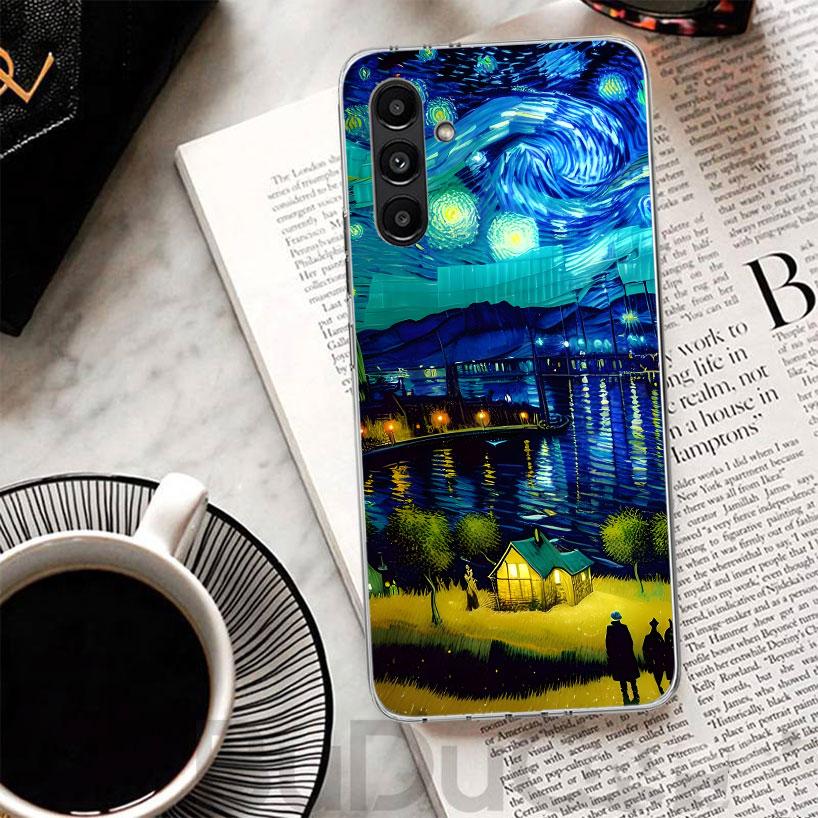 Чехол для телефона 'Звездная ночь' Ван Гог Для Samsung A17 A16 A26 A36 A56 A15 A14 A13 A55 A54 A53 A35 A34 A33 A25 A24 A23 A05S A04S A
