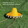 Mexican Style Wide Brim Hats Colorful Men Women Summer Hats  for Halloween Party