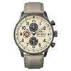 Мужские часы AVI-8 Hawker Hurricane Classic Chronograph 43,5 мм - Корпус из нержавеющей стали, Шкала тахиметра и Отображение даты, Минеральное стекло, Водонепроницаемость 5 АТМ