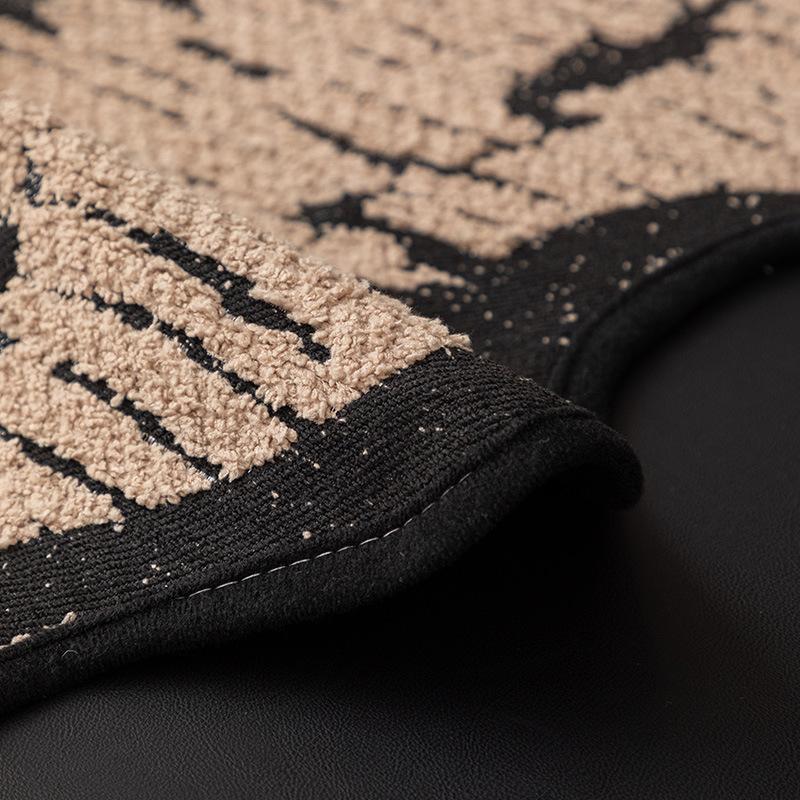 Light Luxury High-Grade Leather Sofa Cushion New Anti-Cat Scratch Cover Cloth Towel Half-Edge Velvet Autumn And Winter Special-Shaped Sofa Seat