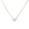 Bijou Holic 92.5 Silver Gold-Plated Romantic Heart Necklace Fashion Necklace Silver Necklace 925 Necklace Gold-Plated Necklace
