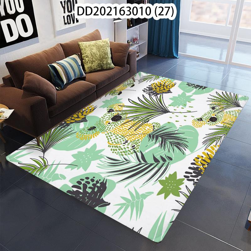 Green Plant Leaves Kids Room Rug Doormat Prayer Mat Hallway Carpet Carpet In The Bedroom Kitchen Mat Alfombra Tapete