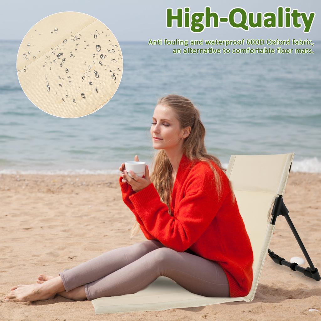 Складной стул для кемпинга, сверхлегкий складной стул со спинкой для кемпинга, пляжа, поездок, пикника, открытого сада, парка, одинарный ленивый стул