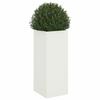White Plant Pot 32 x 29 x 75 cm Steel