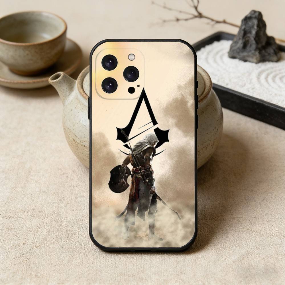Чехол для телефона Assassin's Creed Для iPhone 16,15,14,13,12,17, Pro Max, Plus Силиконовый Черный Чехол