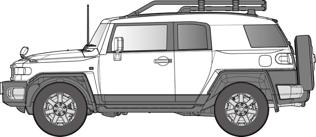 Fujimi Model Car NEXT Series Toyota FJ Cruiser Car 1/24 No.9 EX-7 (Non Color) NX-9EX-7