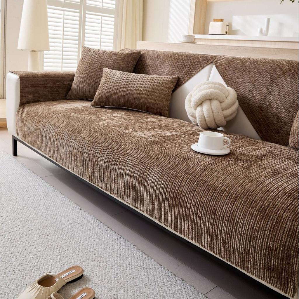 Chenier Sofa Cushion, All-Season Non-Slip Seat Cushion, Cream Wind Sofa Cover, New Backrest Towel Cover
