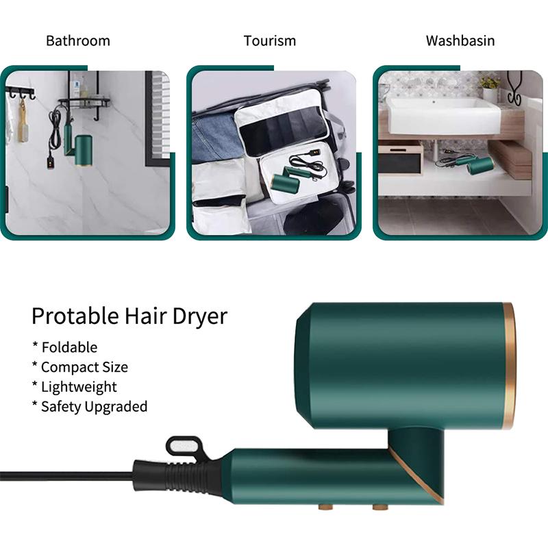 Negative Ion Household Hair Dryer High Power Folding Hair Dryer