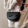 Vintage Chic Solid Color Saddle Crossbody Bag Stylish Colorblock Design Shoulder Purse Perfect for Daily Use Travel or Work
