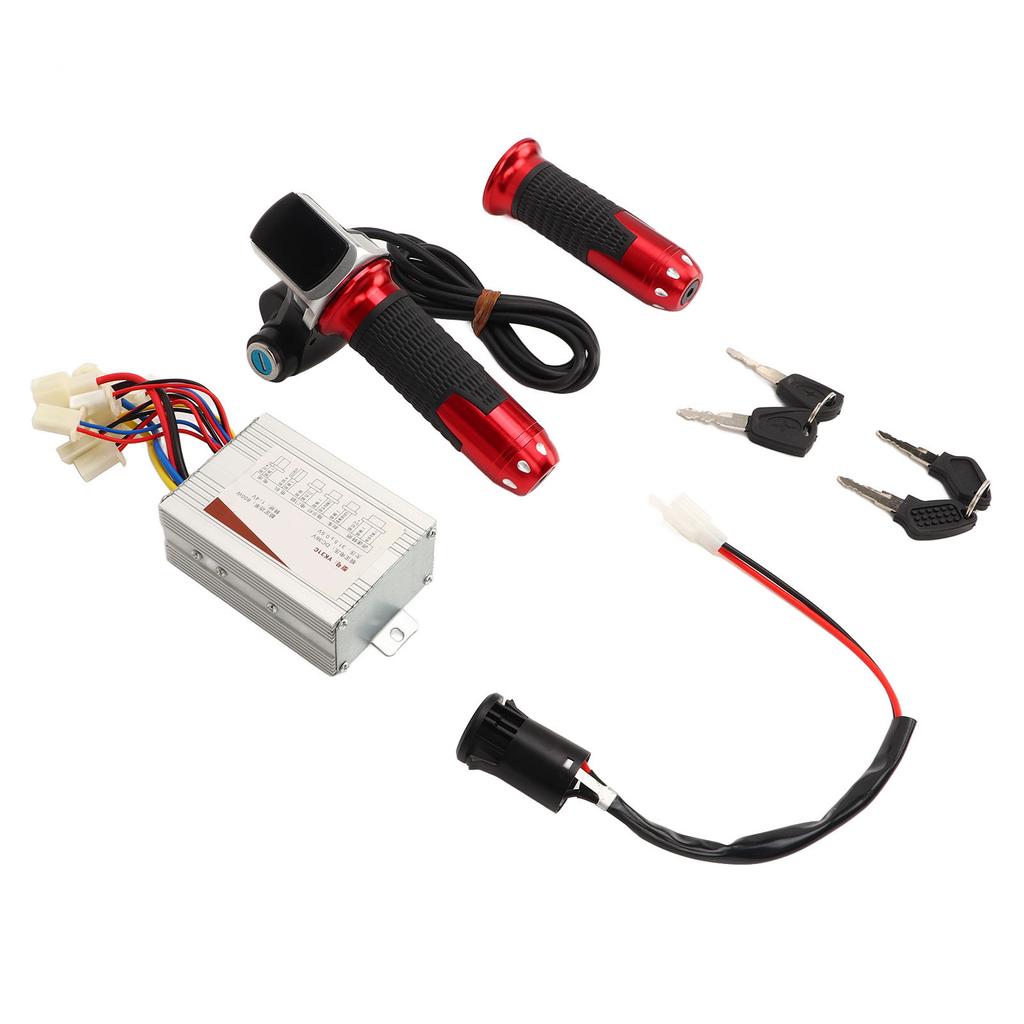 36V 800W Motor Speed Controller Throttle Twist Grip Electric Door Lock Kit Electric Bike Controller Kit