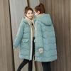 Women's Fashion Down Coat Thicken Winter Warm Hooded Cotton Padded Parka Long Puffer Jacket Overcoat