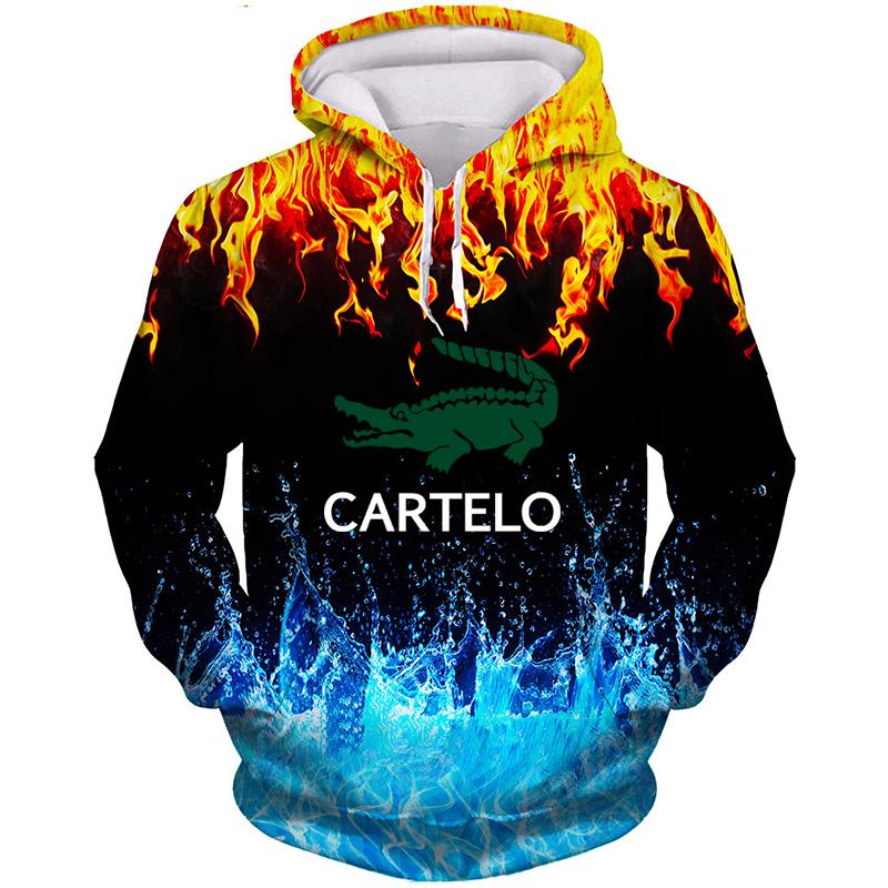 CARTELO Красочные осенние мужские толстовки с 3D принтом, женские куртки, весенние и осенние мужские толстовки с капюшоном, одежда в стиле хип-хоп