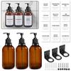 500ml Refillable Shampoo and Conditioner Dispenser Wall Mount,Plastic Lotion Bottle Hand Soap/Dish Soap/Mouth Wash