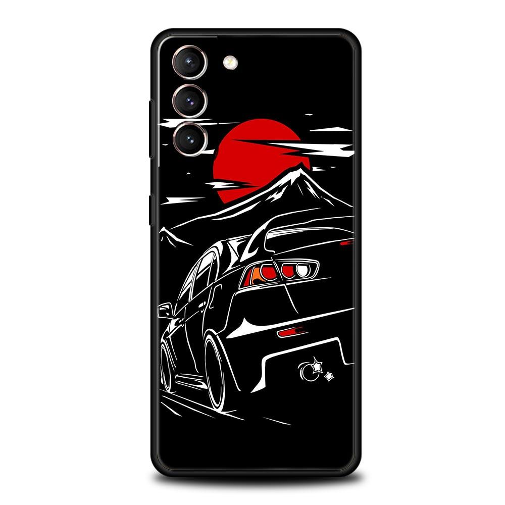 Японский чехол для телефона с изображением спортивных автомобилей JDM для Samsung Galaxy S24 S23 S22 5G S20 Ultra S21 FE S10 S9 Plus S10E S8 Lite 20