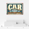 Canvas Print Car Wash Retro Sign