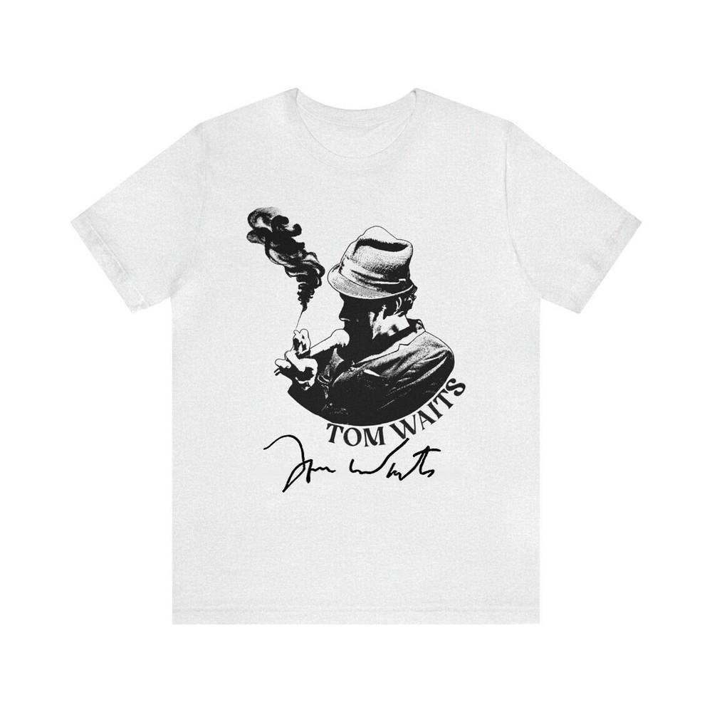 Tom Waits Short Sleeve Heavy Cotton Short Sleeve White S-5XL Unisex Shirt Unisex T-Shirt