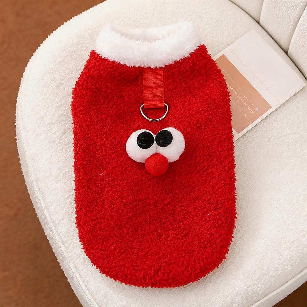 Утепленная Новогодняя Одежда для Питомцев Зимняя Для Щенка Корги (Милые Большие Глаза)