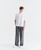 WHOLOVESART [Summer Fabric Added] Unisex Semi-Wide Elastic Waist Slacks Light Gray