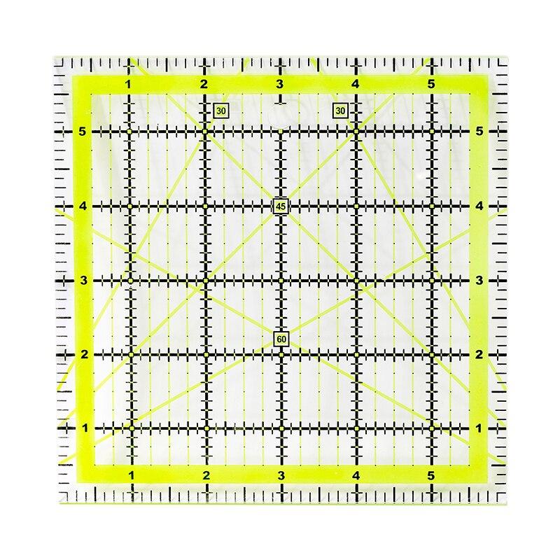 Зеленая/красочная акриловая линейка для пэчворка, квадратная/прямоугольная линейка, инструменты для рукоделия, инструменты для самостоятельного шитья, измерительные инструменты, линейка для рисования