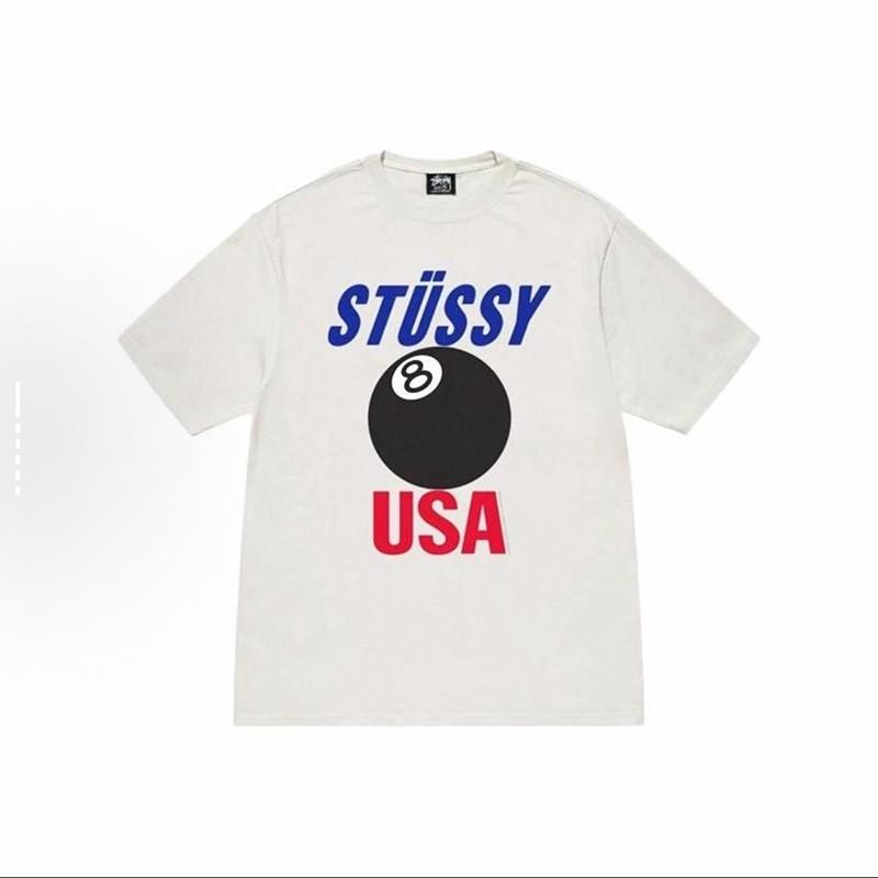 Classic Black 8 Ball Graphic T-Shirt Men Women Casual Cotton Short Sleeve Tee Unisex Streetwear