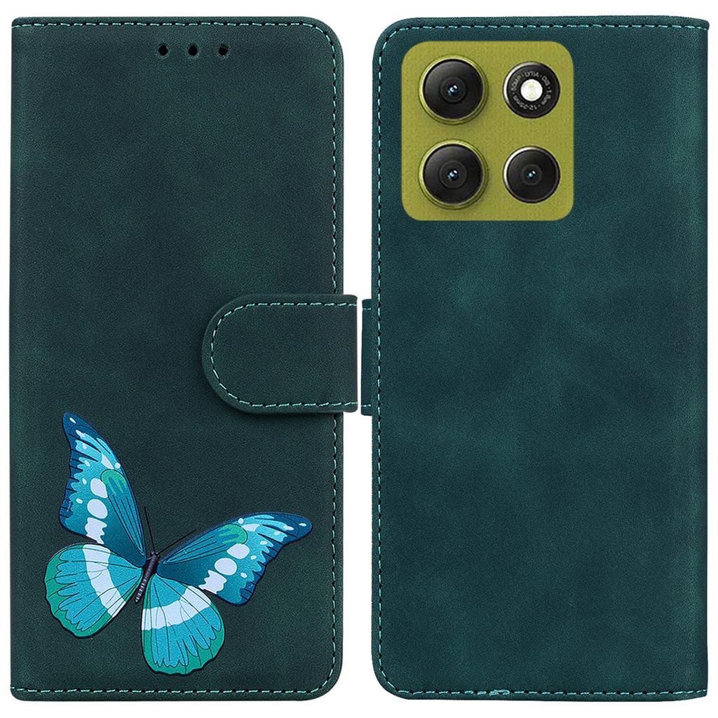 For Motorola Moto G86 5G Stand Case PU Leather Phone Cover Butterfly Printed