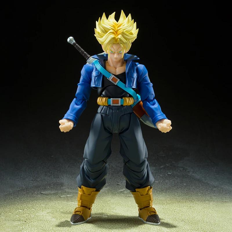 SHF Dragon Ball Z Фигурка Супер Сайян Транкс Фигурка на шарнирах ПВХ Коллекция Аниме Будущий Мальчик Транксу Фигурки Модель Игрушки