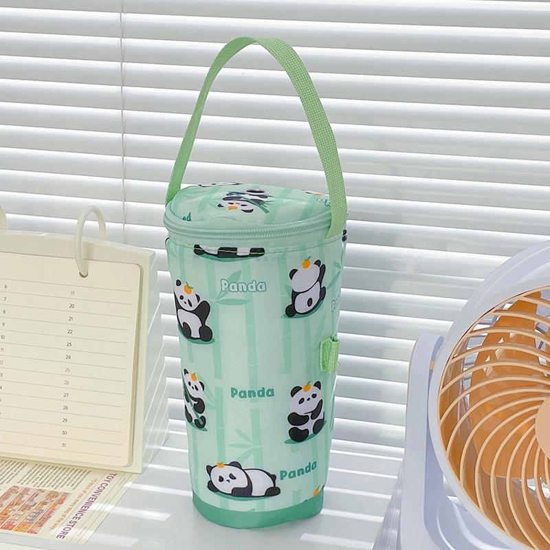 Portable Milk Tea Tote Bag Heat Preservation Bag Carrying Insulated Cup Cover Umbrella Bag Handbag Camping Drinkware Accessories