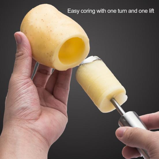 1 комплект, резак для удаления сердцевины из нержавеющей стали 304, острое лезвие, противоскользящая ручка, цукини, картофель, морковь, груша, инструмент для удаления сердцевины, кухонные принадлежности