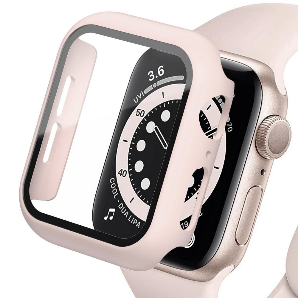 Стекло+Чехол Для Apple Watch корпус 45мм 41мм 44мм 40мм 42мм 38мм ремешок Аксессуар Защитное стекло iwatch серия 5 4 6 SE 3 7 8 9